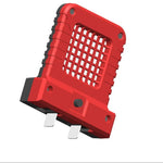 lampe travail led moderne robuste noir orange gris mat rechargeable batterie intégrée tringle fixations