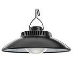 lampe suspendue rechargeable led noire industrielle fixations adhésives lumière variable camping decoration extérieure