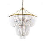 lustre led blanc doré classique suspension chaînes éclairage intérieur classique
