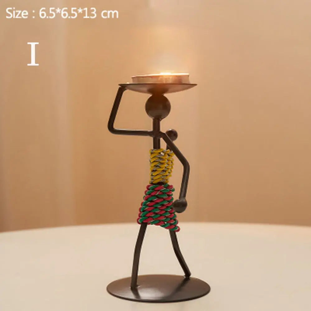 lanterne moderne minimaliste métal noir suspension bougie décoration intérieure contemporain porte chandelier abstrait