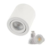 Spot LED moderne 85x80mm blanc noir mat opacité ajustable 90 260V