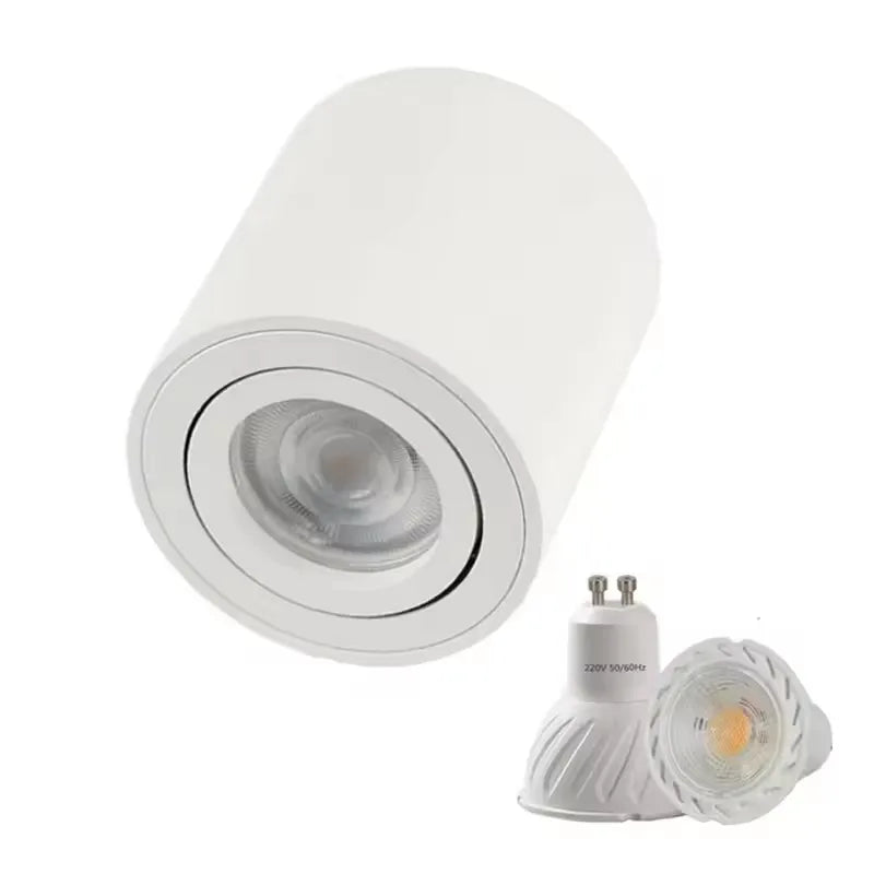 Spot LED moderne 85x80mm blanc noir mat opacité ajustable 90 260V