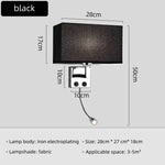 lampe murale moderne LED beige tissu fixée mur éclairage chambre salle manger