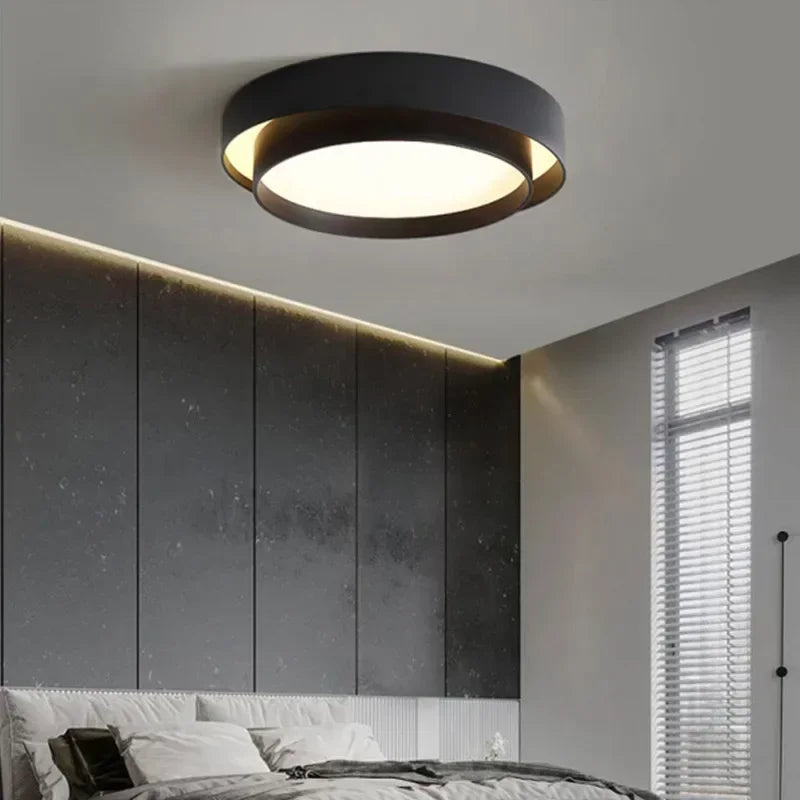 lampe moderne minimaliste blanc noir diamètre 40 50 60 cm