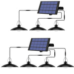 lampe solaire extérieure moderne étanche noir contrôleur télécommande fixations