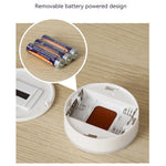 interrupteur lumière blanc moderne adhésif batterie aaa veilleuse led rond lisse chambre maison