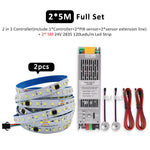 ruban led blanc 3000k 4000k 6000k 24v smd 120leds sensor pirlumière moderne 50000h