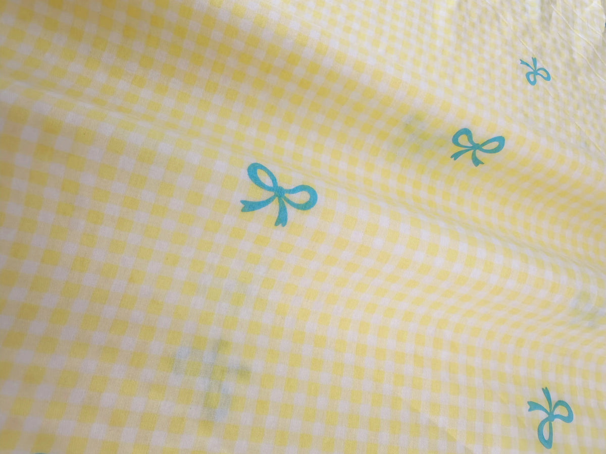 tissu popeline coton biodegradable 160x50cm moderne rayures diagonales points nœuds blanc bleu rose vert