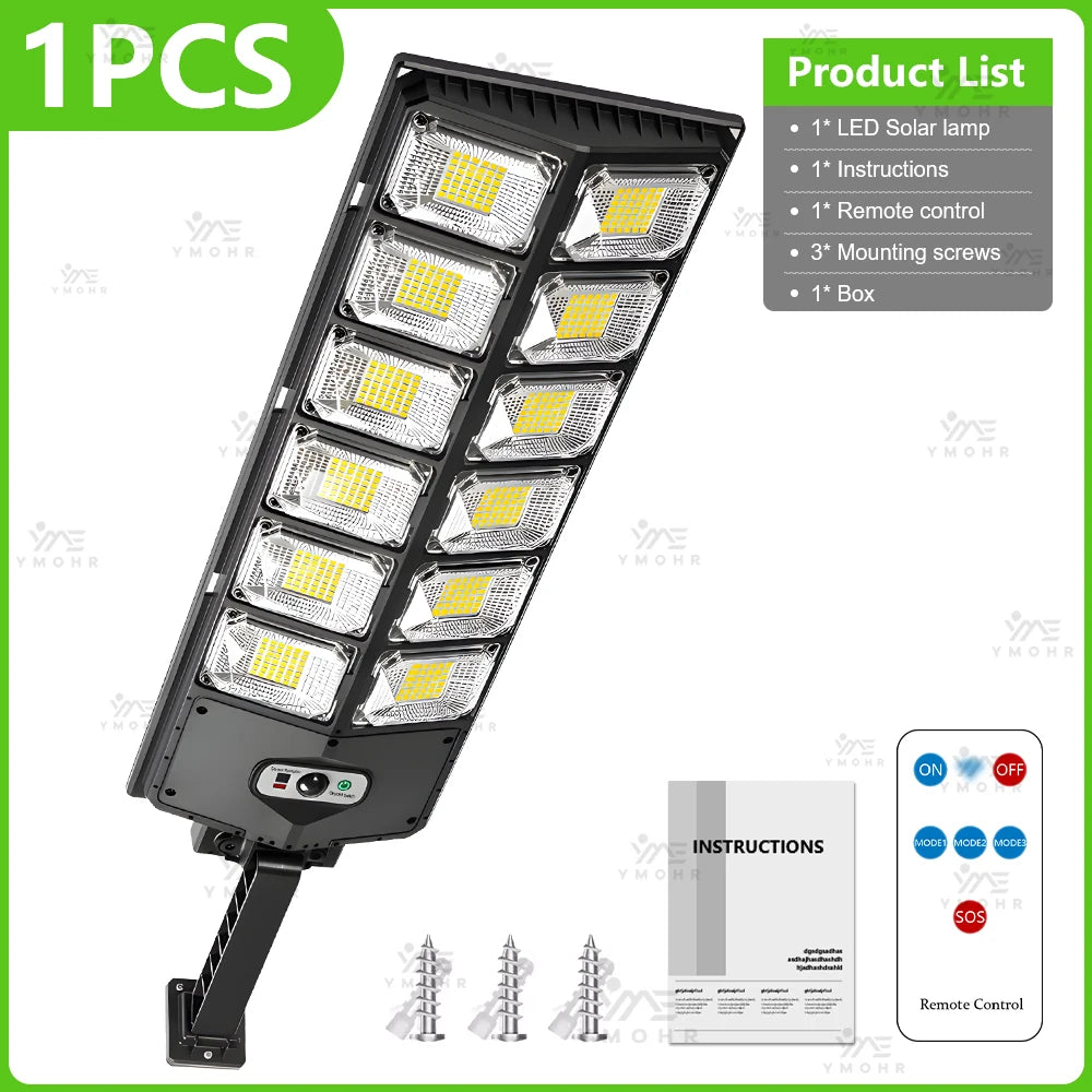 lumière solaire led extérieure ip68 détecteur mouvement 18 lumières moderne noir abs