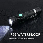 torches led rechargeables tactiques zoom ip65 camping outdoor deux pièces