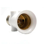 adaptateur ampoule led e27 blanc moderne base conversion lampe aluminium certifié
