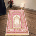 tapis vert doré rose artisanal pliable lavable extérieur plage pique nique prière usage multiple
