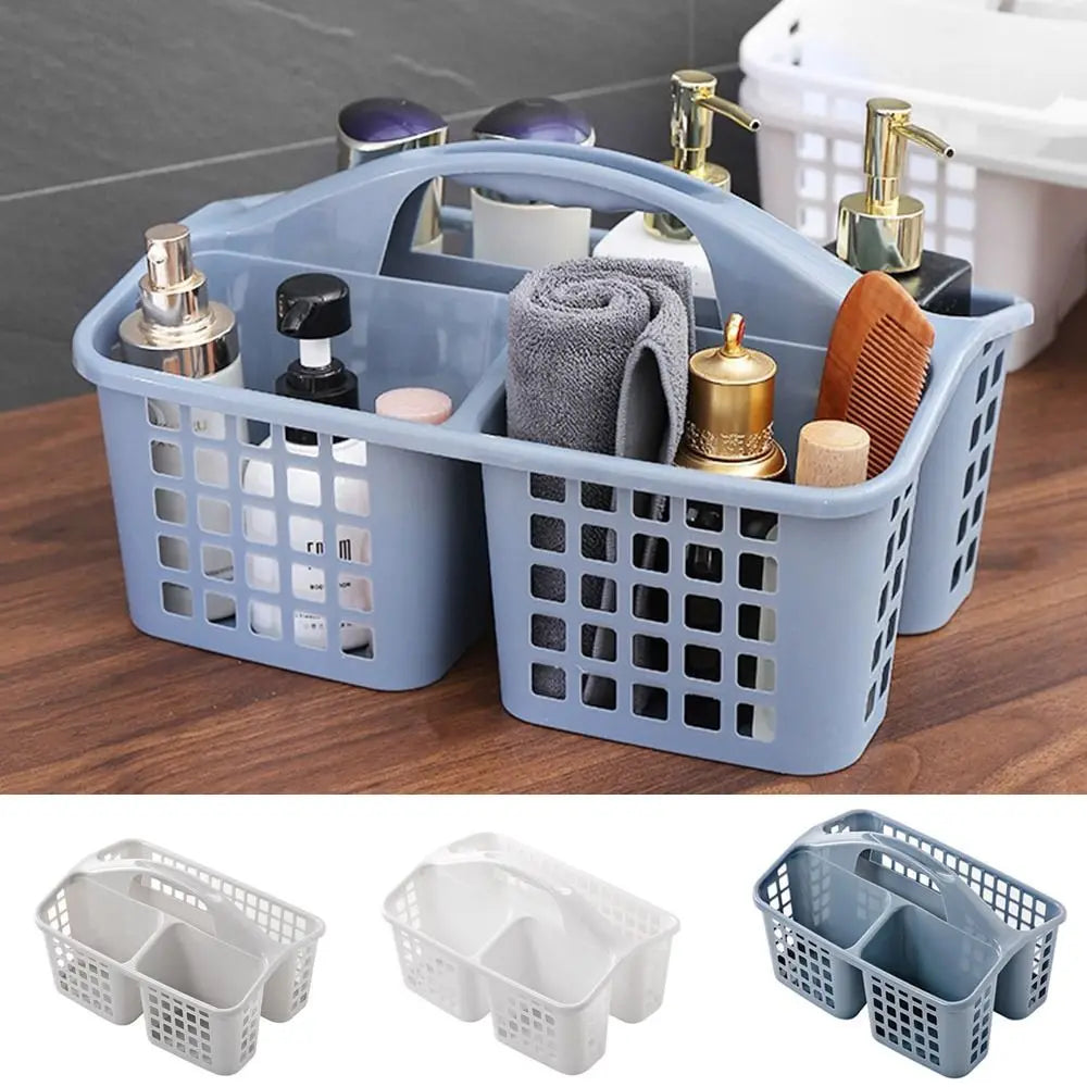 organisateur salle bain panier rangement blanc gris bleu pastel treillis moderne minimaliste