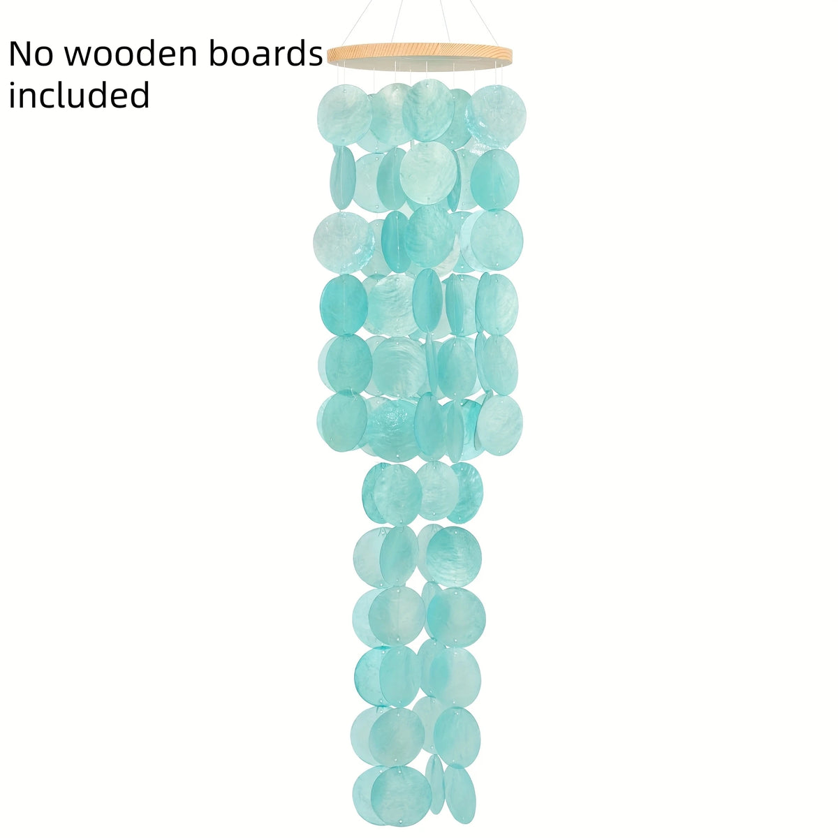 mobile musical wind chimes disques texturés turquoise vert clair zenextérieur jardin balcon