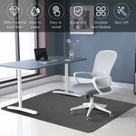 tapis sol antidérapant moderne gris uni 90x120cm 90x140cm adhésif polyester