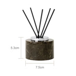 ensemble salle bain marbre distributeur savon porte savon diffuseur huiles essentielles noir doré