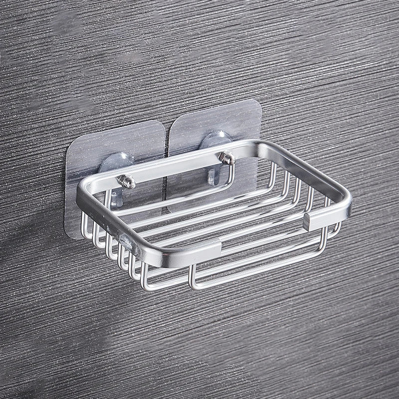 porte savon mural noir doré blanc moderne minimaliste grille adhésif salle bain