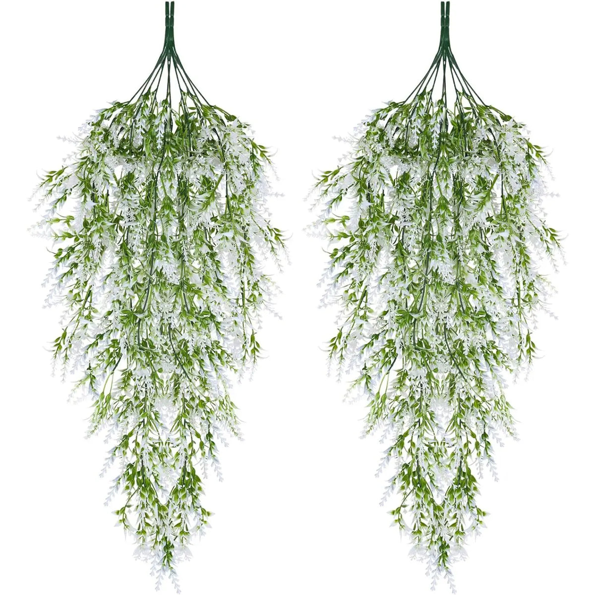 guirlande suspendue fleurs artificielles violet vert jaune moderne décorative extérieure exposition festive prénuptiale mariage