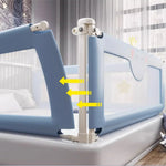 clôture lit enfant bleu clair motifs animaux clips magnétiques gris clair lune étoile moderne