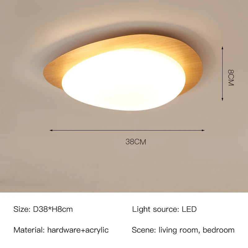 lampe moderne bois naturel texture bois opacité minimaliste éclairage chambre lumière led facile certification
