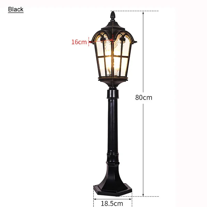 lampe sol extérieure led noire transparente motifs géométriques classique ip65 e27 110240v aluminium 2ans