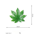 feuilles artificielles vertes différentes formes naturelles décoration extérieure intérieure pièces plastique