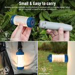 lanterne led portable rechargeable bleu rouge vert blanc transparent moderne compact camping aimant corde