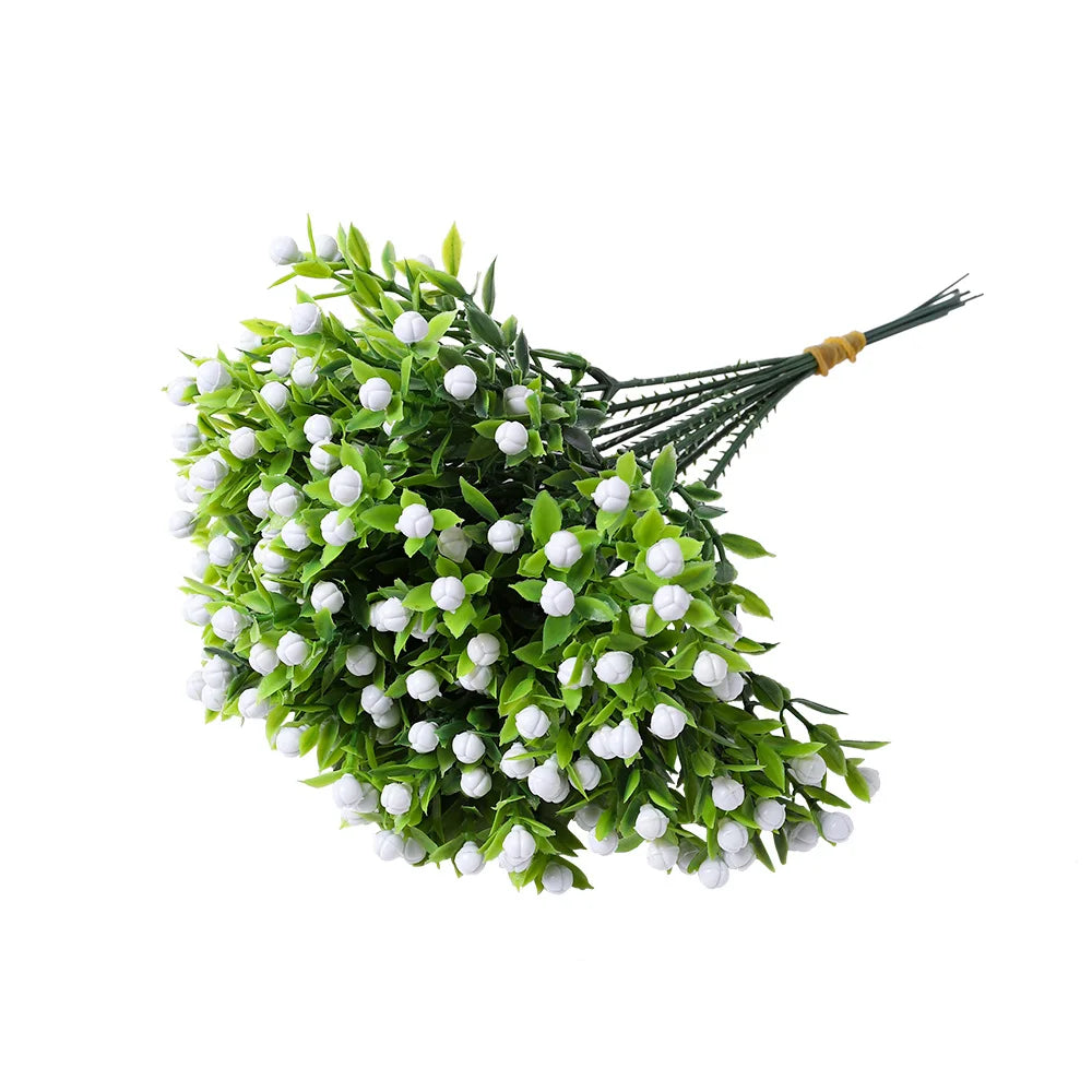 bouquet artificiel fleurs feuilles modernes minimaliste extérieur intérieur décoration anniversaire 22cm