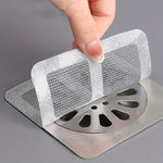 filtres drains salle bain douche blanc argenté maille fine adhésif translucides utilitaires fonctionnels