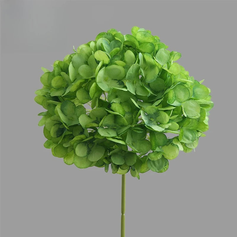 décoration intérieure bouquet artificiel hortensia soie vert blanc violet modernes 70cm 20cm