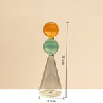 vase verre moderne transparent couleurs géométrique sphères table décoration maison salon