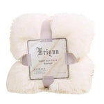 couverture peluche douce rose clair gris violet vert pastel confortable