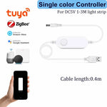 contrôleur led ruban blanc moderne adhésif usb tuya smart life alexa google zigbee 3.0