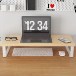support moderne plateau bois structure métallique blanc noir multifonction salon