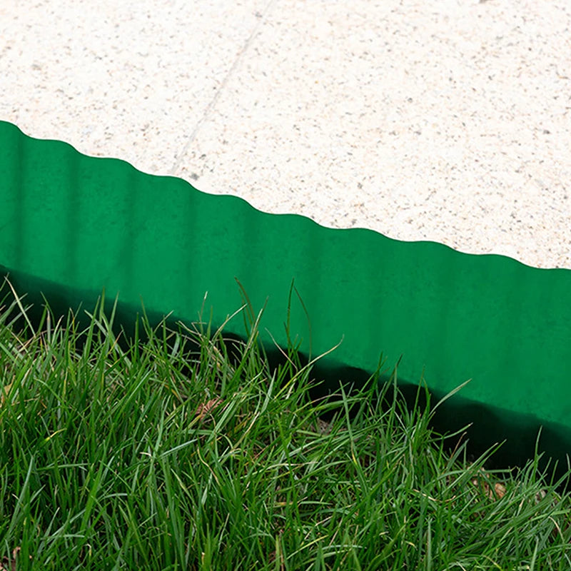 bordure jardin plastique flexible vert ondulé motif feuille 10cm 15cm 20cm imperméableextérieurdecoratif