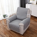 housse chaise inclinable marron beige quiltée élastique ajustable classique facile nettoyer Polyester