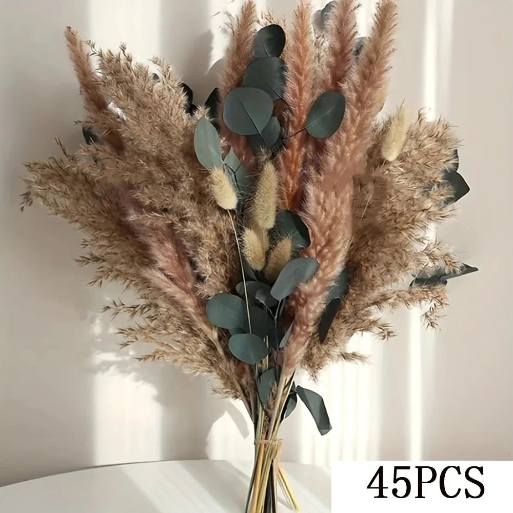 bouquets fleurs séchées boho anniversaire baby shower décoration intérieure mariage festive