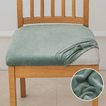 housse chaise extensible velours uni fauteuil cuisine salon moderne lavable