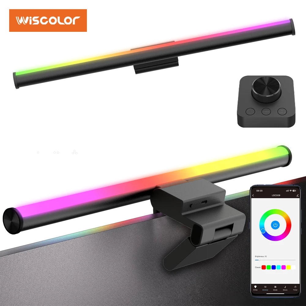 lampe led rose pâle moderne clips ajustement luminosité couleur réglable wi fi