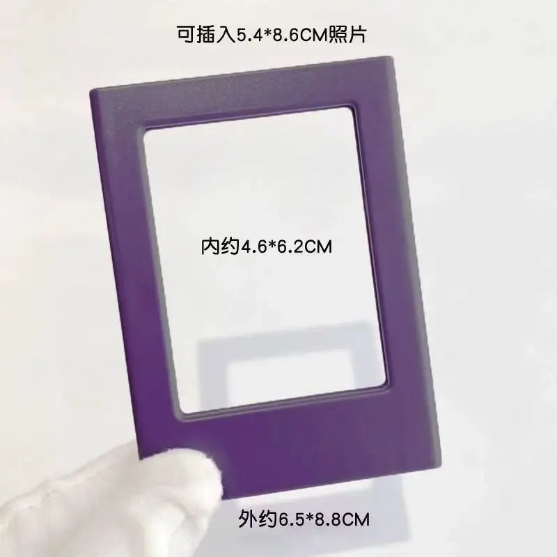 cadres photo aimants couleurs modernes étoiles coeurs triangles transparents photo frame porte portrait minimalist