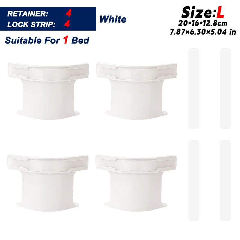supports drap blancs modernes clips anti dérapants 500 pièces lit familial sécurité maison