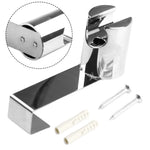 support barre douche argenté surface lisse moderne fixation murale vis chevilles