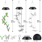lampe solaire vent papillons oiseaux couleur changeante moderne décorative auto arrêts extérieure translucide