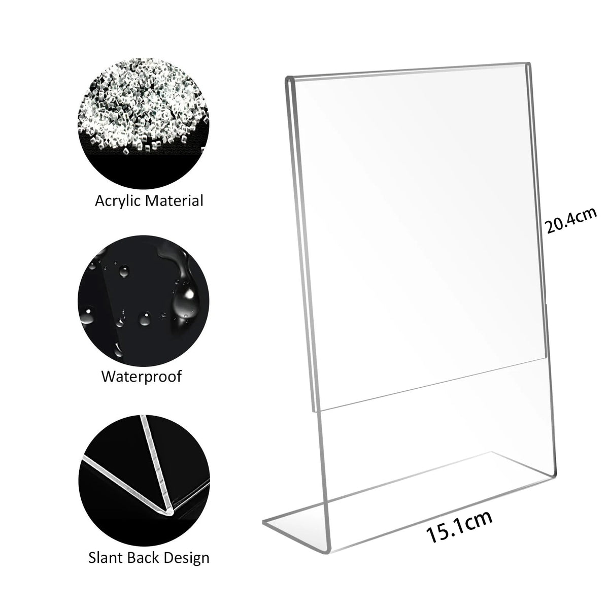 supports photo acrylique transparent moderne 4x6 inch pack 15 pièces