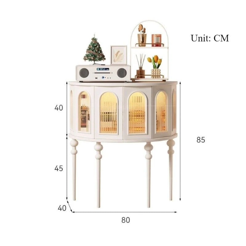 armoire salon vintage porte vitrée transparente rétro bois chaleureux étagère