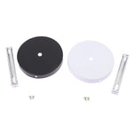 disques suspension blanc noir modernes tringles vis fixations