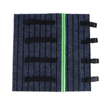 tapis d'accès gris foncé rayures horizontales antidérapants clips noirs modernes camping car toutes saisons