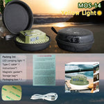 lampe camping vert olive aimantée rechargeable led moderne portative usb