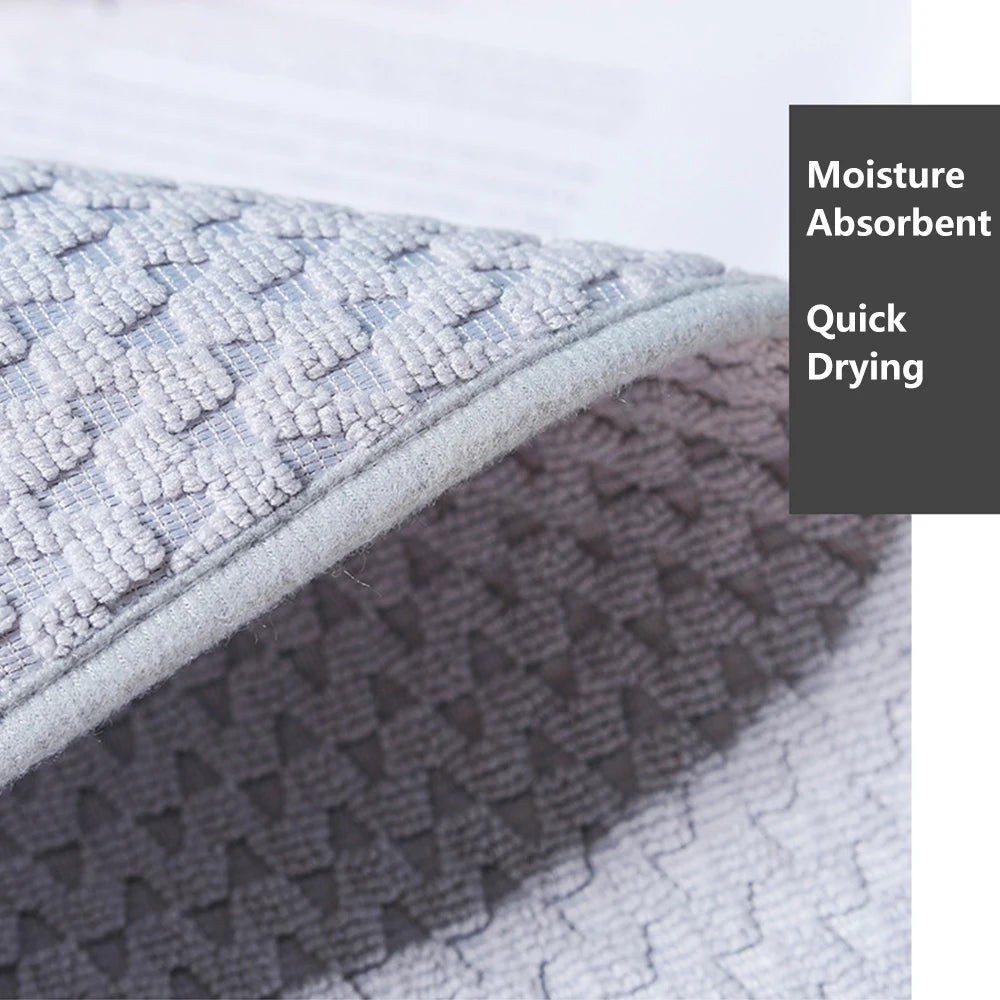 tapis cuisine gris clair texture micro piquée absorption rapide moderne facile nettoyer