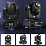 projecteur scène mobile 60w led dmx gobo effet lumière dj noir moderne